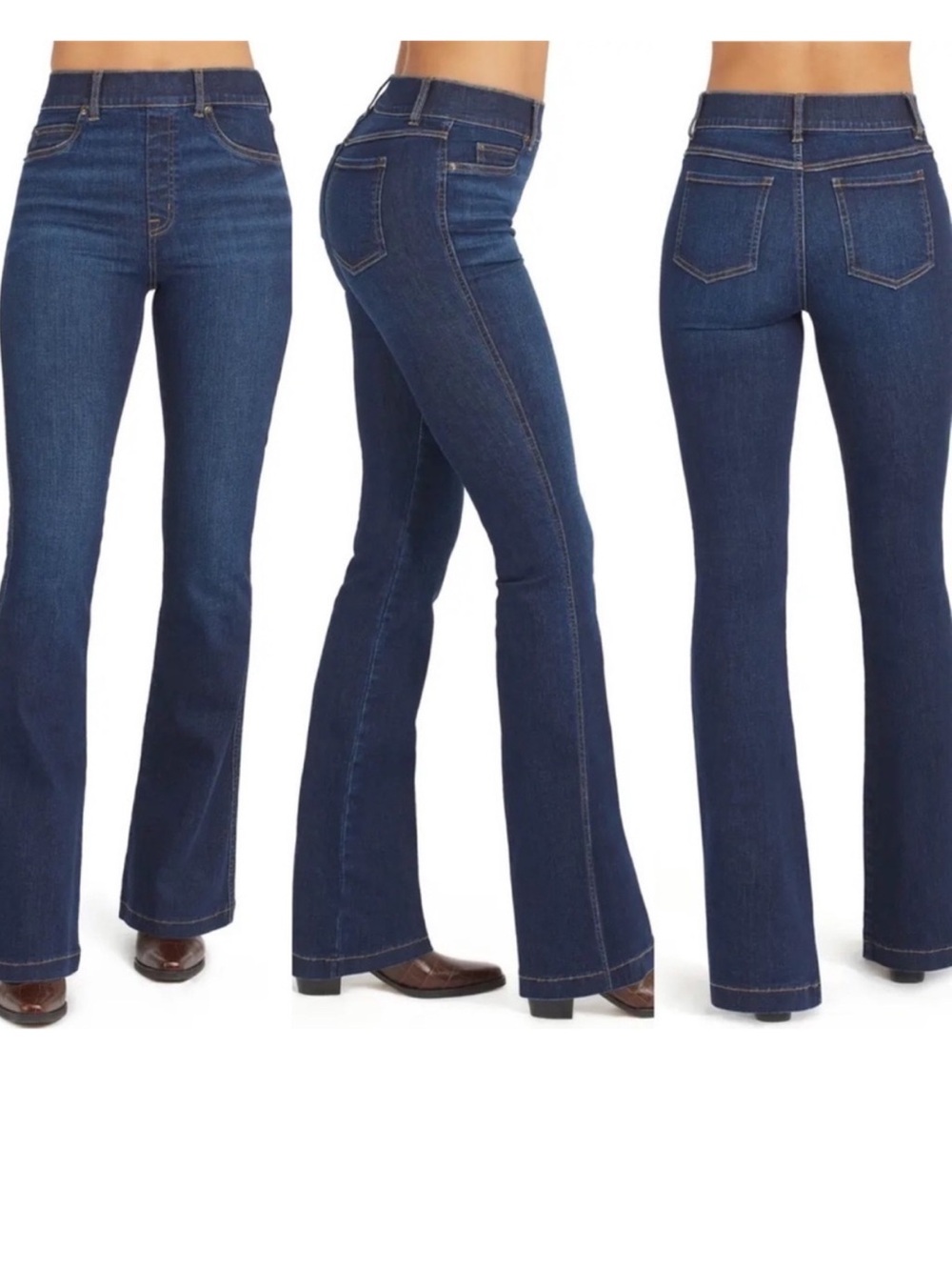 SPANX Dark Blue Flare Jeans